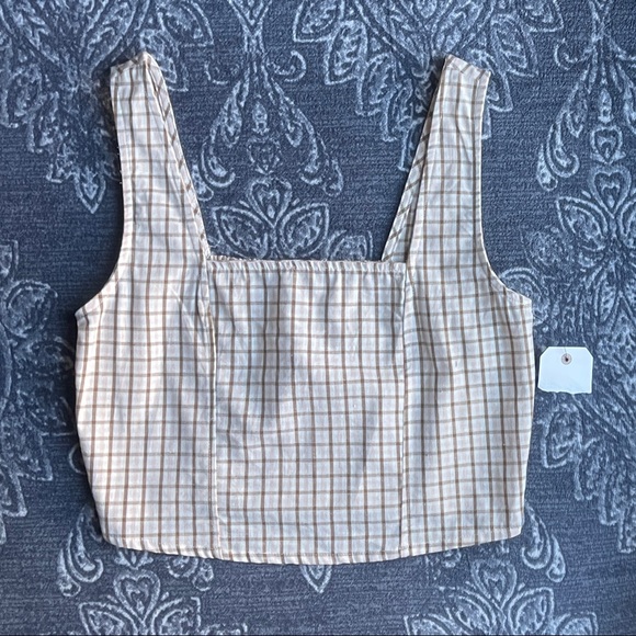 Billabong Check It Crop Top Size Medium - Picture 2 of 8